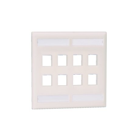 Panduit Flush Mount Screw-On Faceplates With Lab (10 Pack), 10PK NK8FIG